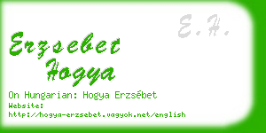 erzsebet hogya business card